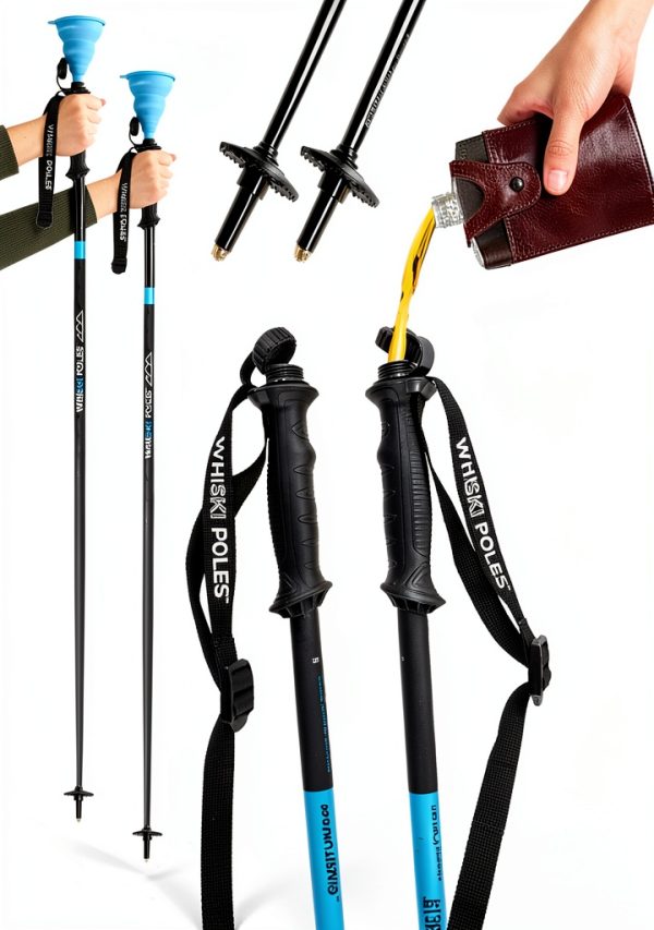Ski Poles WhiSki Aluminum Integrated Flask-0