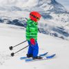Kids Snow Skis Blue BAIODNB Beginner Ski Set-2