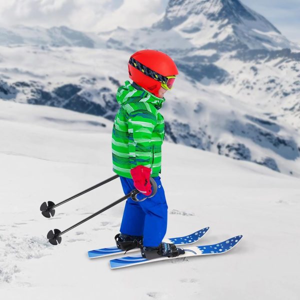 Kids Snow Skis Blue BAIODNB Beginner Ski Set-2