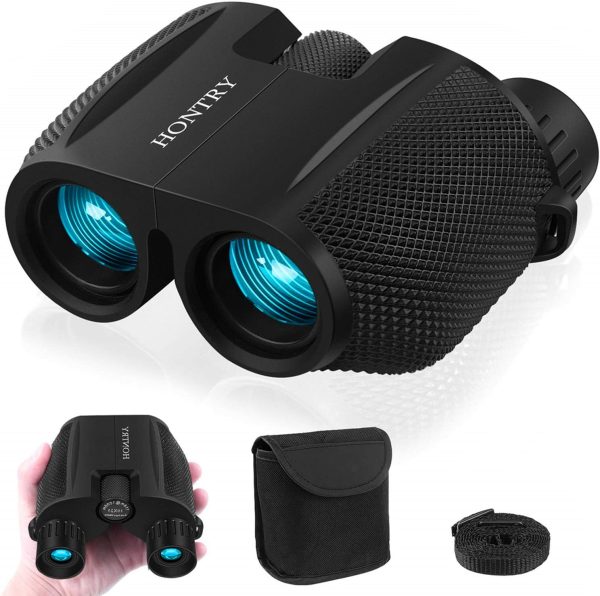 Binoculars 10x25 Black Hontry Camera Photo-0
