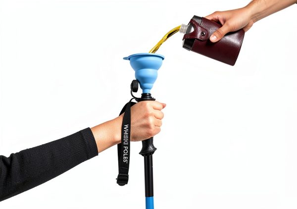 Ski Poles WhiSki Aluminum Integrated Flask-1