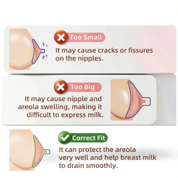 LOTBILL Breast Pump Flange Insert Silicone 10pcs-3