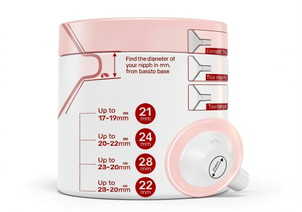 NCVI Electric Breast Pump Pink 4400mAh Double Pump-3