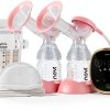 NCVI Electric Breast Pump Pink 4400mAh Double Pump-0