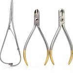ORTHODONTIC (SET) PLIERS DISTAL END CUTTER MATHIU NEEDLE HOLDER HARD WIRE BRACKET LAB Stainless Steel by G.S ONLINE STORE-0