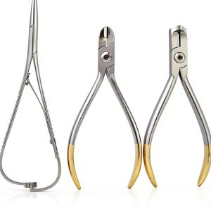ORTHODONTIC (SET) PLIERS DISTAL END CUTTER MATHIU NEEDLE HOLDER HARD WIRE BRACKET LAB Stainless Steel by G.S ONLINE STORE-0