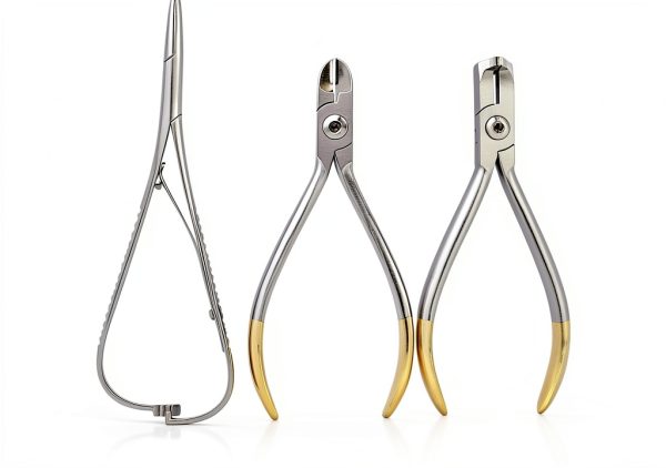 ORTHODONTIC (SET) PLIERS DISTAL END CUTTER MATHIU NEEDLE HOLDER HARD WIRE BRACKET LAB Stainless Steel by G.S ONLINE STORE-0