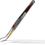 Dental Cotton Tweezers College Pliers Forceps Serrated Tip Stainless Steel Rainbow/Multi Instruments for Educational Use-0