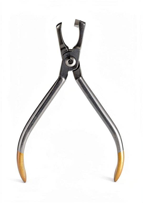 QWORK Orthodontic Bracket Removing Pliers, Stainless Steel Molar Band Remover, Forceps Dental Surgical Instrument Bracket Tools, Used for Bracket, Bands, Wire-0