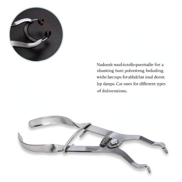 Dental Sectional Matrix Plier, Metal Matrics Band Forceps, Placement Resin Clamping Ring Clip, Lab Dentistry Tools Stainless Steel-3